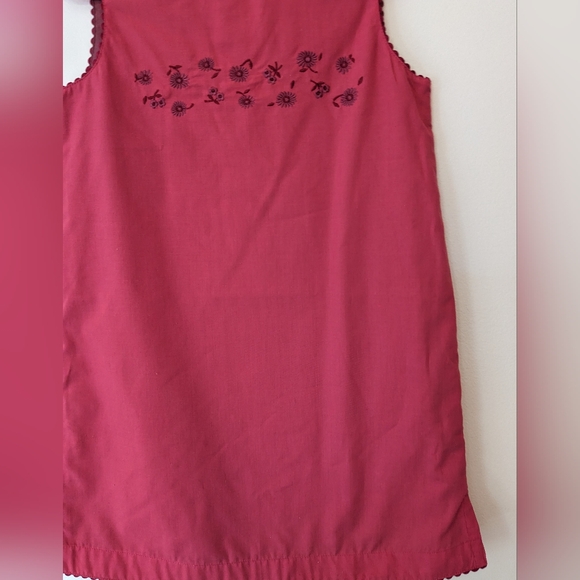 Ring Around the Rosie Raspberry Embroidered Cutout Sleeveless Lined Dress 4T - Picture 6 of 10